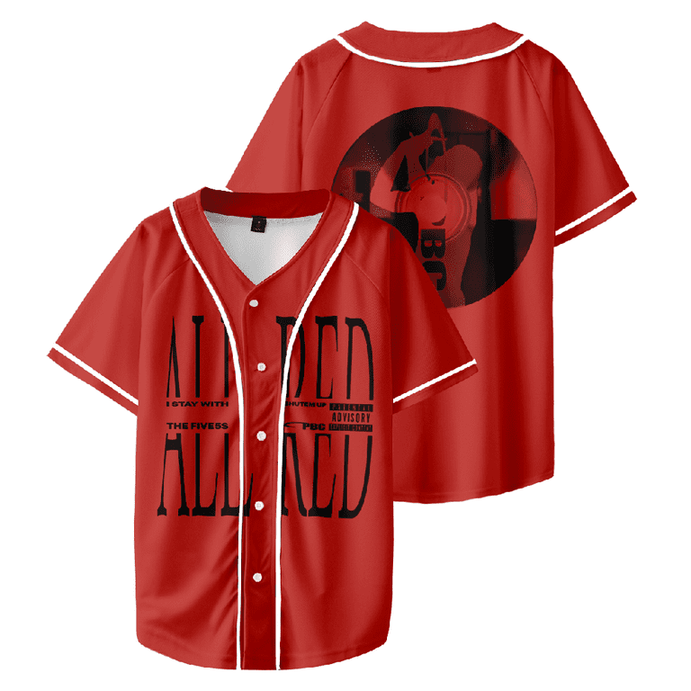 Playboi Carti ALL RED Baseball Jersey